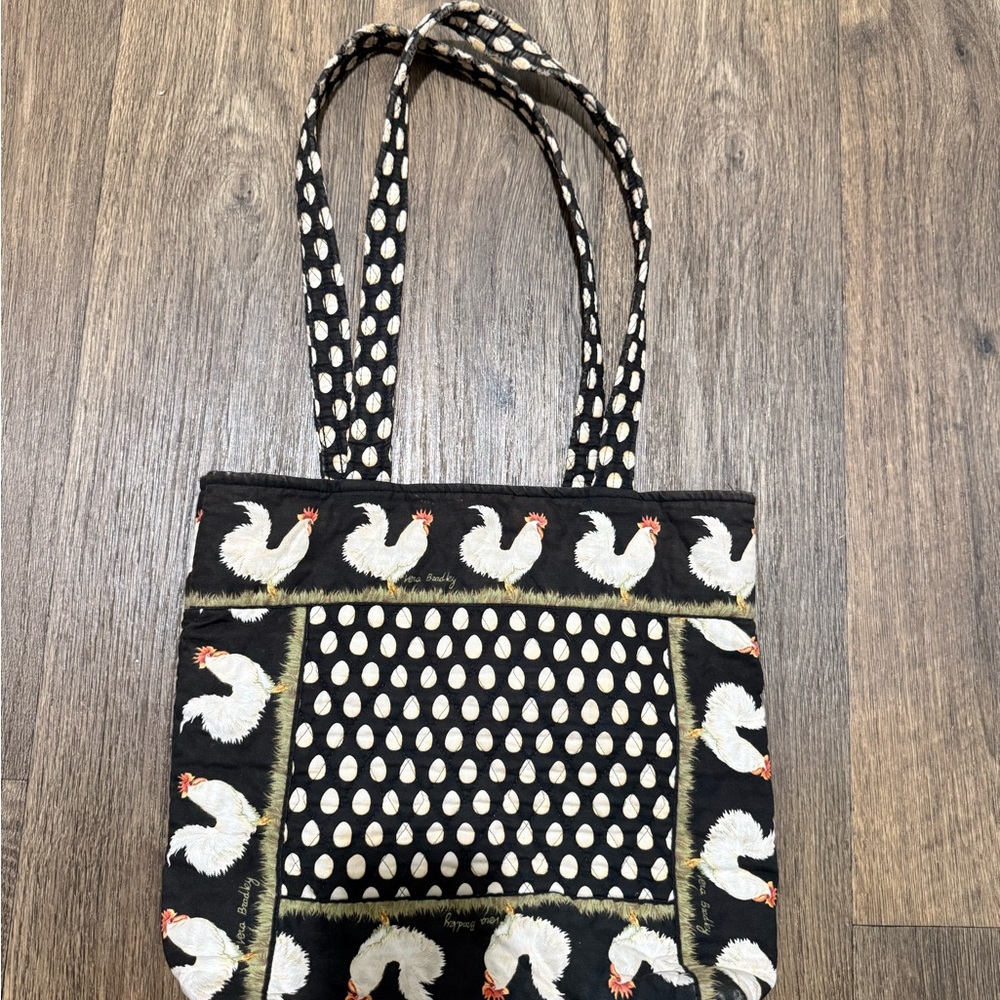 Vera Bradley Black and White Chicken Tote